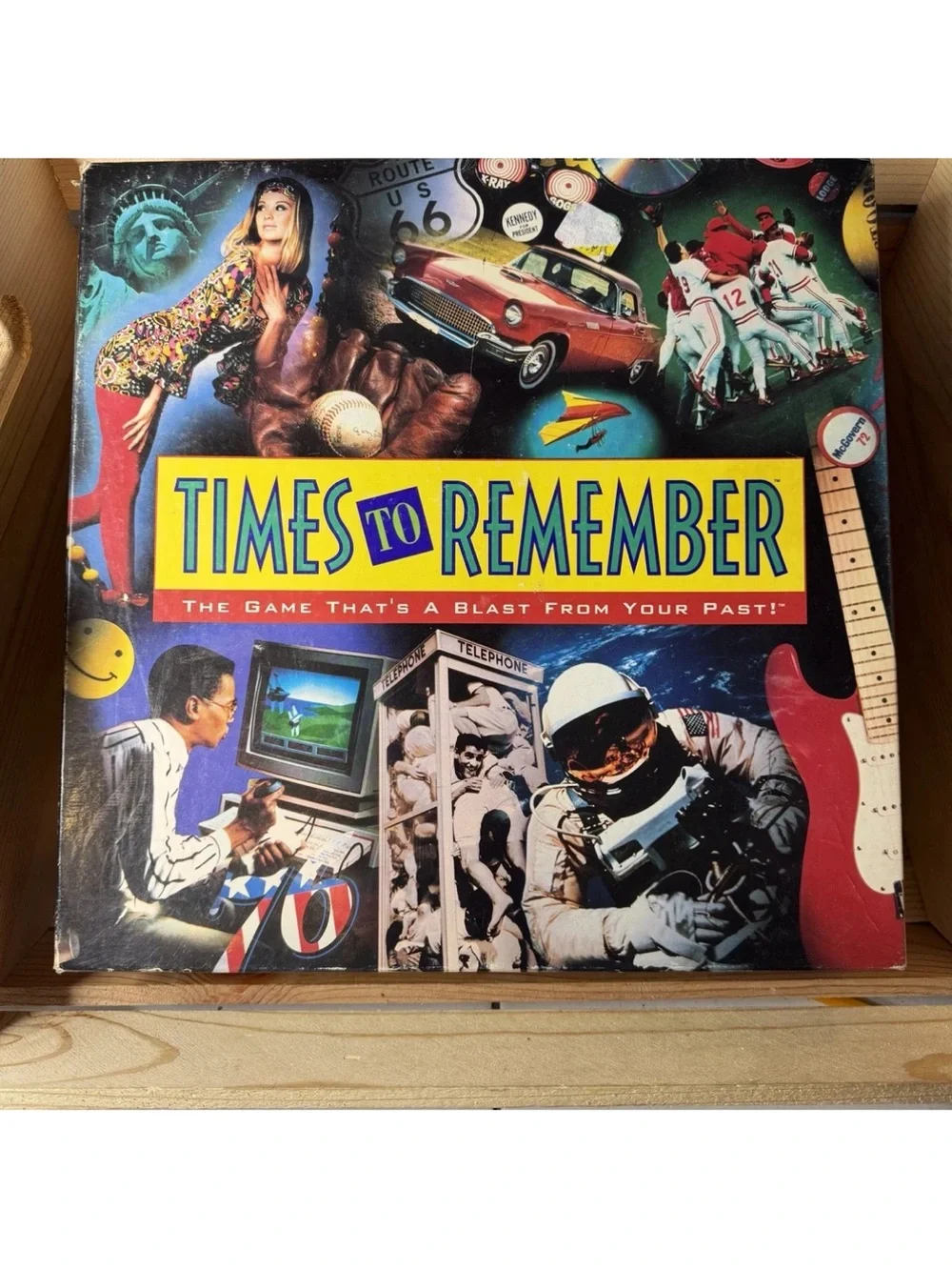 Times To Remember Board Game Party Milton Bradley Made In USA Used Vintage 1991